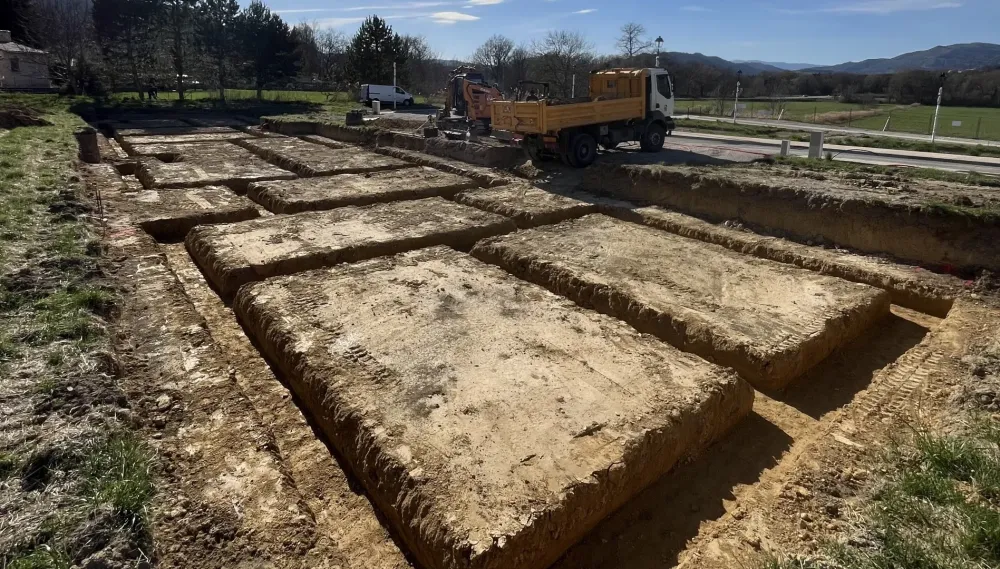 quadrillage terrassement